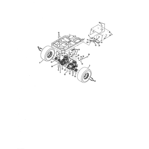 Rear Drive/Wheels Diagram and Parts List for 17WI2ACK056  Cub Cadet Lawn Tractor